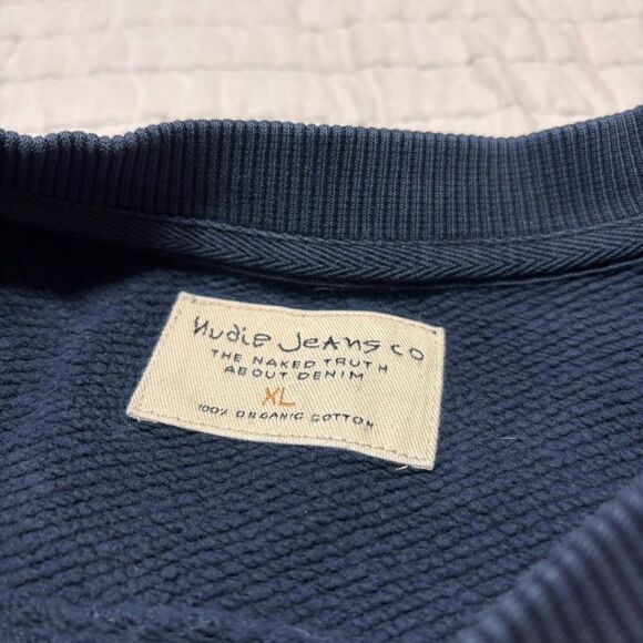 Nudie Jeans Lukas Cactus Crewneck Mens XL Long Sleeve Terry Crew - Picture 6 of 12